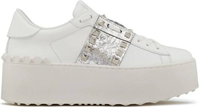 Valentino Garavani Rockstud Untitled flatform sneakers White