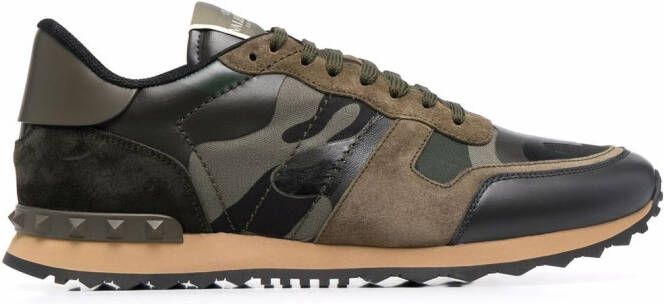 Valentino Garavani Camouflage Rockrunner sneakers Green