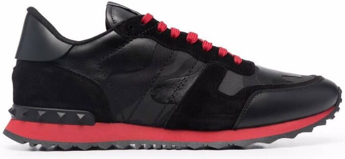 Valentino Garavani Camouflage Noir Rockrunner sneakers Black