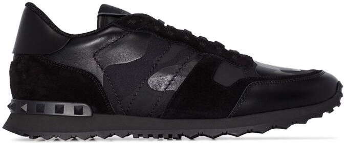 Valentino Garavani Camouflage Noir Rockrunner sneakers Black
