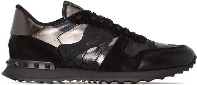 Valentino Garavani Rockrunner Camouflage Noir sneakers Black