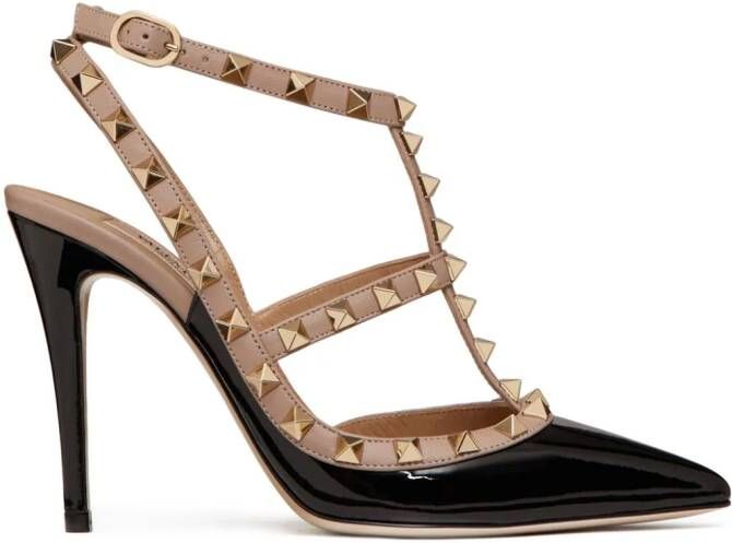 Valentino Garavani 100mm Rockstud caged pumps Black