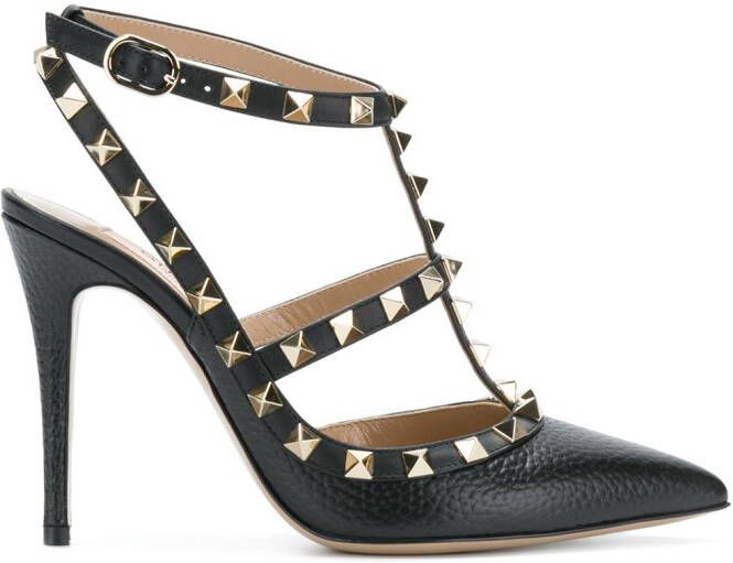 Valentino Garavani 100mm Rockstud caged pumps Black - Picture 6