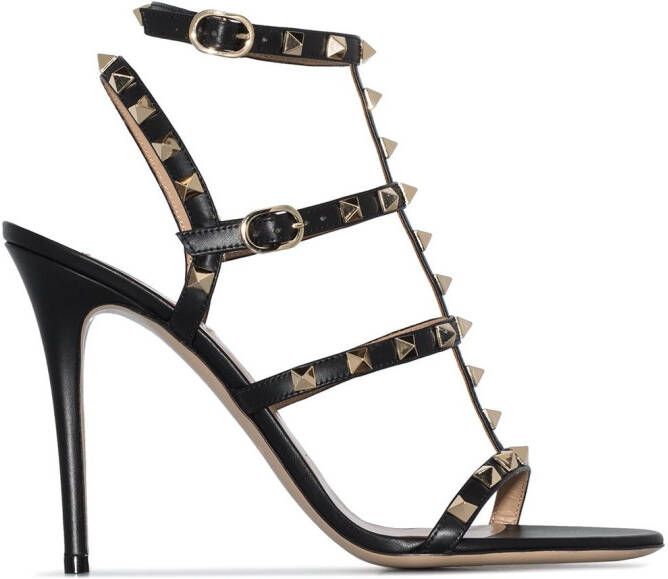 Valentino Garavani 100mm Rockstud sandals Black