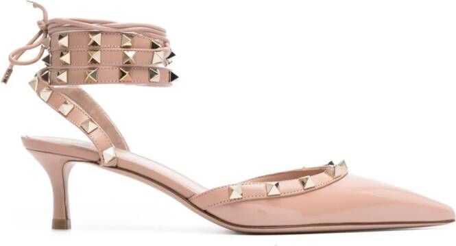Valentino Garavani Rockstud 60mm patent-leather pumps Pink