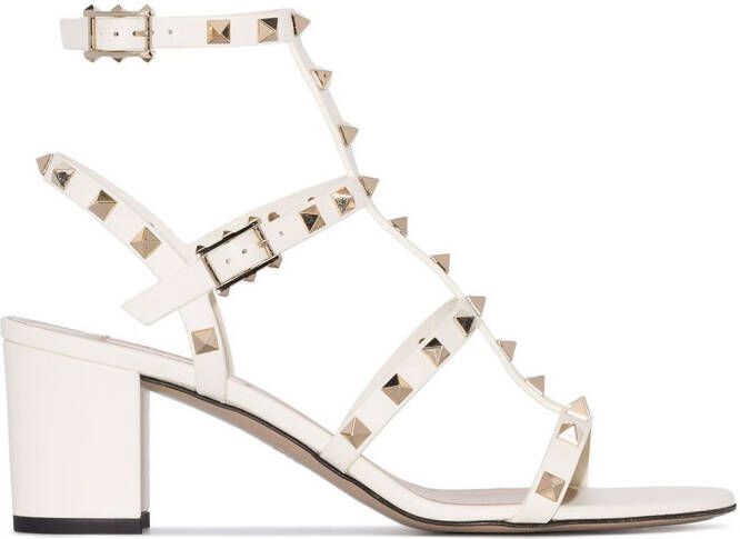 Valentino Garavani 60mm Rockstud sandals White