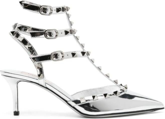 Valentino Garavani 70mm Rockstud pumps Silver