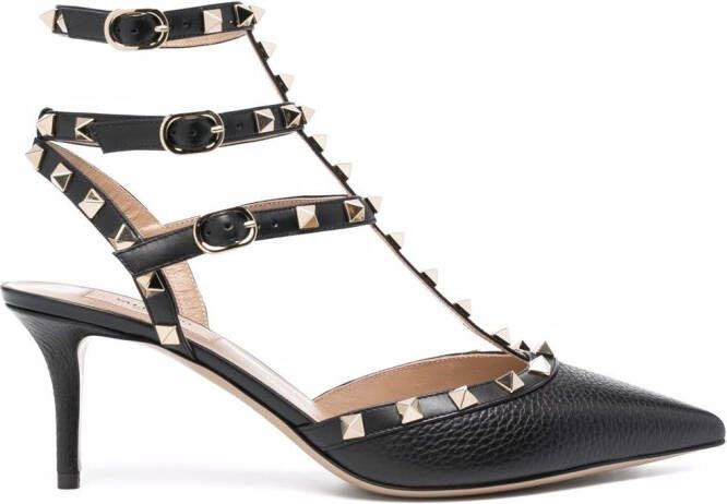 Valentino Garavani 65mm Rockstud caged pumps Black