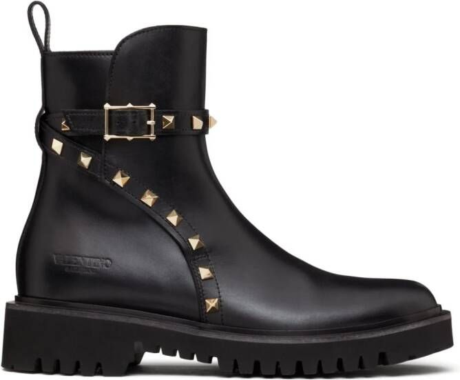 Valentino Garavani 40mm Rockstud ankle boots Black