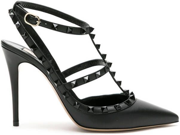 Valentino Garavani 100mm Rockstud caged pumps Black