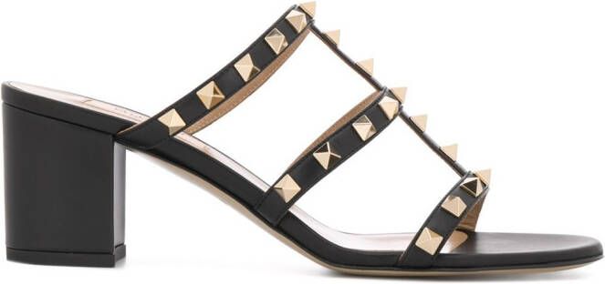 Valentino Garavani 60mm stud-embellishment sandals Black