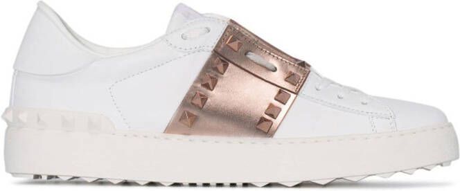 Valentino Garavani Rockstud Untitled leather sneakers White