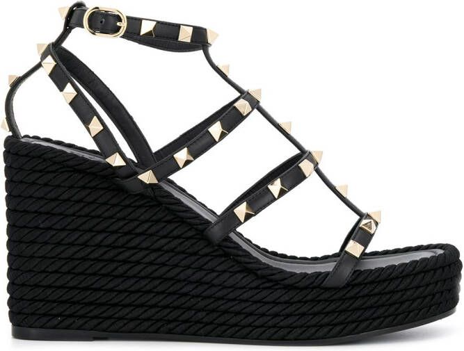 Valentino Garavani 95mm Rockstud sandals Black