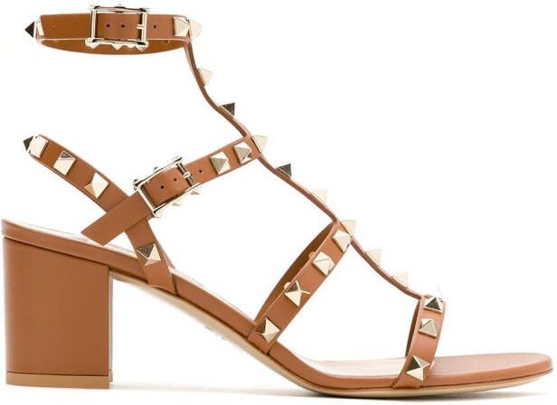 Valentino Garavani Rockstud sandals Brown