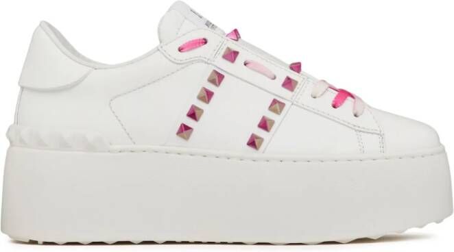 Valentino Garavani Rockstud Untitled flatform sneakers White