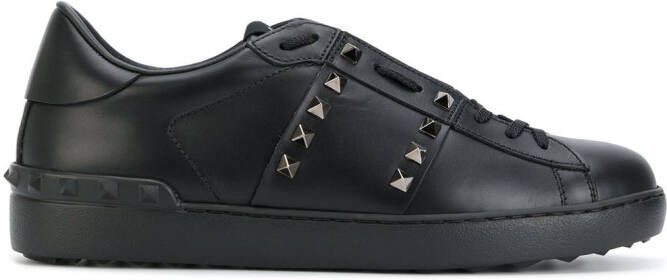 Valentino Garavani Rockstud Untitled leather sneakers Black - Picture 2
