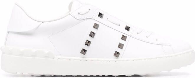 Valentino Garavani Rockstud Untitled leather sneakers White