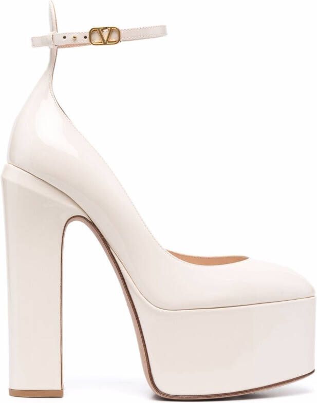 Valentino Garavani 155mm Tan-Go platform pumps Neutrals