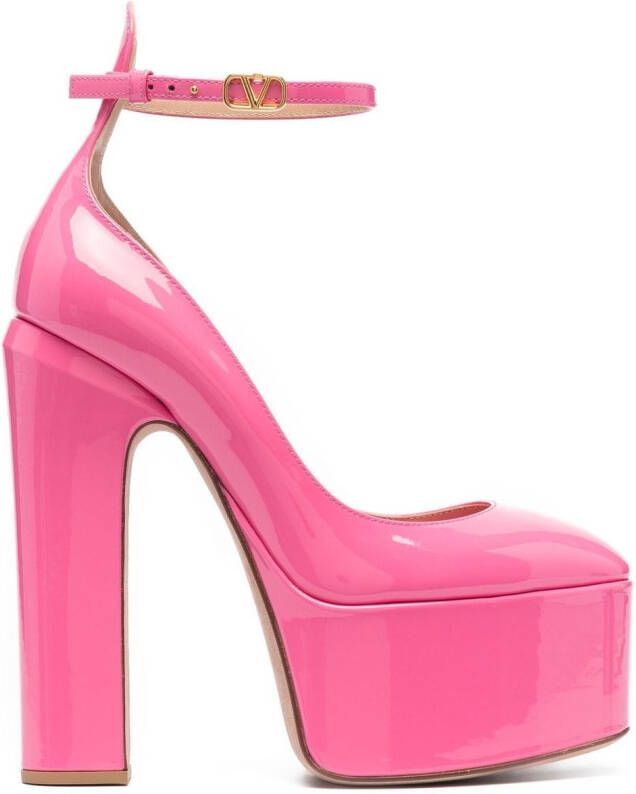 Valentino Garavani Tan-Go 155mm platform pumps Pink