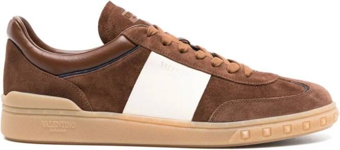 Valentino Garavani Upvillage suede sneakers Brown