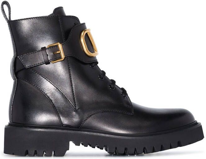 Valentino Garavani 45mm VLogo Signature combat boots Black