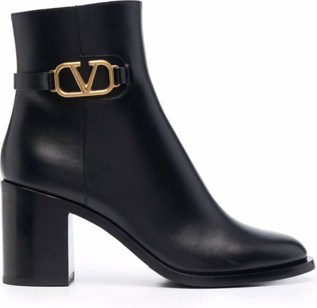 Valentino Garavani 75mm VLogo Signature ankle boots Black