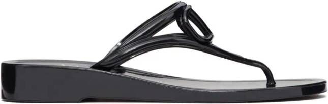 Valentino Garavani VLogo Signature thong sandals Black