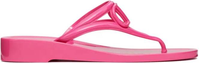 Valentino Garavani VLogo Signature thong sandals Pink