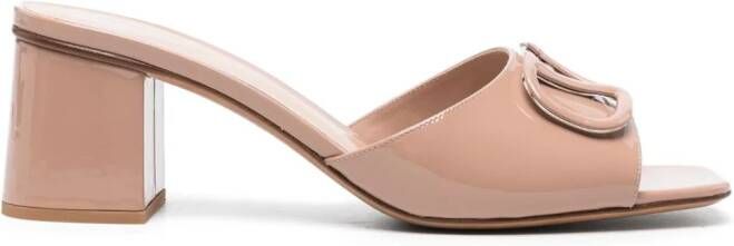 Valentino Garavani 60mm VLogo Signature sandals Neutrals