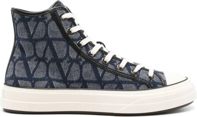 Valentino Garavani VLogo Signature high-top sneakers Blue
