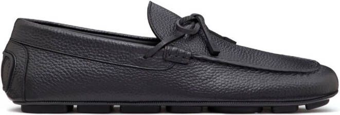 Valentino Garavani VLogo Signature leather driving shoes Black