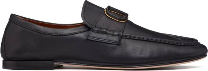 Valentino Garavani VLogo Signature leather loafers Black