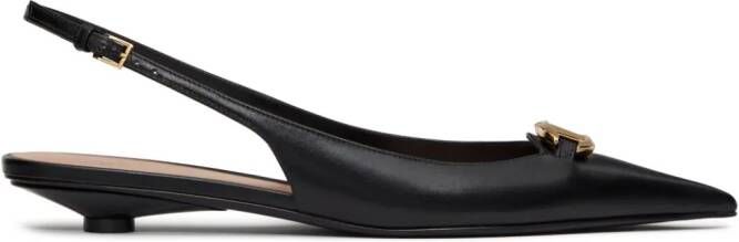 Valentino Garavani 20mm VLogo The Bold Edition slingback pumps Black