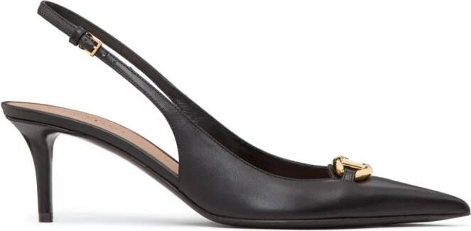 Valentino Garavani 60mm VLogo The Bold Edition slingback pumps Black