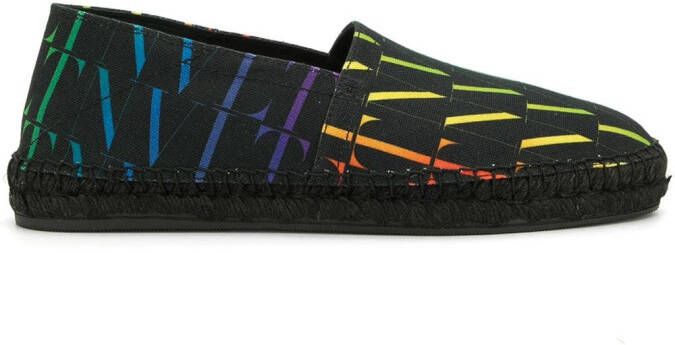 Valentino Garavani VLTN logo-print espadrilles Black