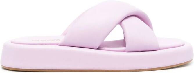 VAMSKO Pillow leather sandals Purple