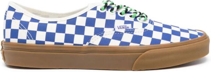 Vans checked canvas sneakers White