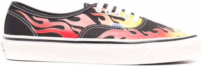 Vans flame-print low-top sneakers Black