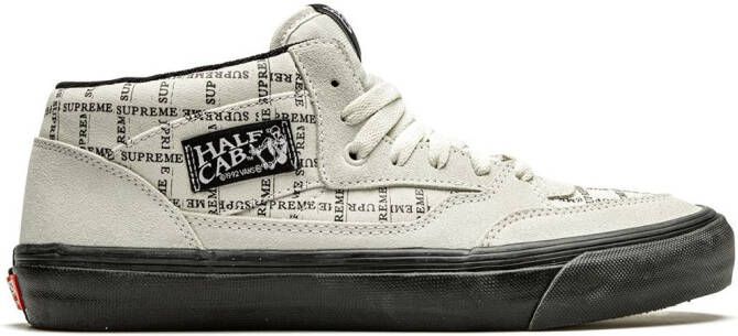 Vans x Supreme Half Cab Pro "Grid Logo White" sneakers Neutrals