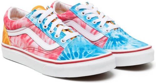 Vans Kids Old Skool tie-dye sneakers Blue