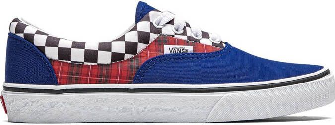 Vans Kids Era "Plaid Checkerboard" sneakers Blue