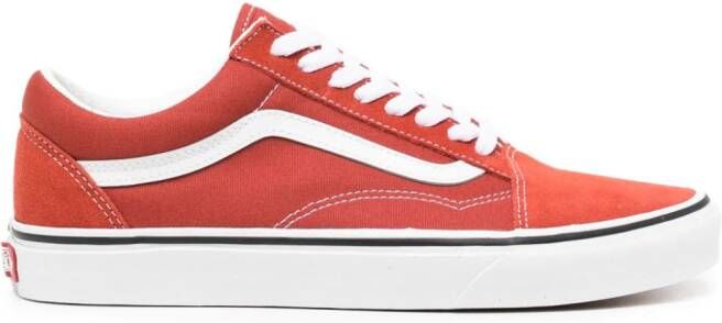 Vans Old Skool logo-patch sneakers Red