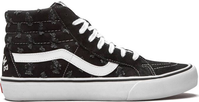 Vans x Supreme Sk8-Hi "Hole Punch Denim Black" sneakers