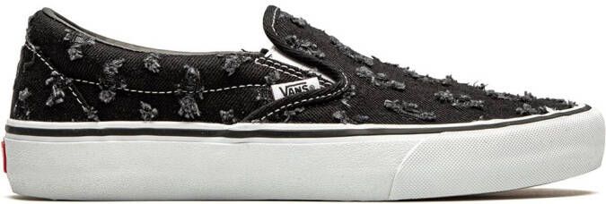 Vans x Supreme Slip-On Pro "Black Hole Punch Denim" sneakers