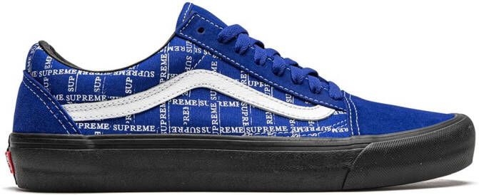 Vans x Supreme Old Skool Pro "Grid Logo Blue" sneakers