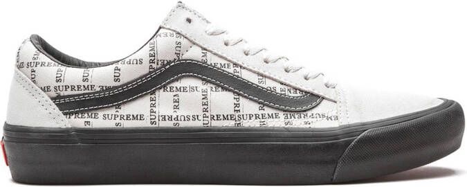 Vans x Supreme Old Skool Pro "Grid White" sneakers