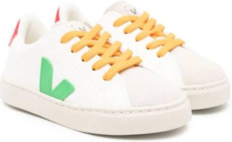 VEJA Kids Esplar ChromeFree leather sneakers White