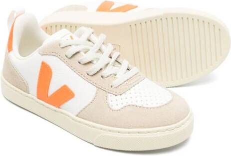VEJA Kids V-10 lace-up sneakers White