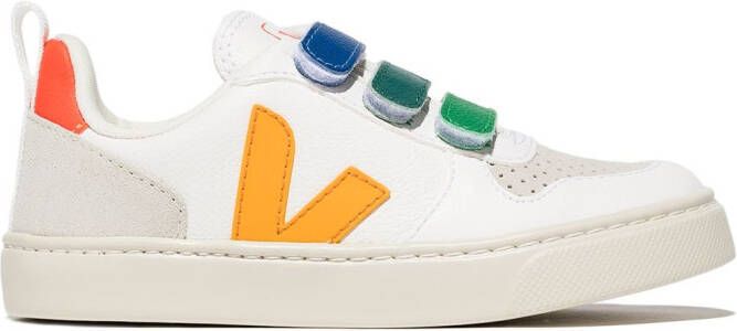 VEJA Kids V-10 touch-strap sneakers White