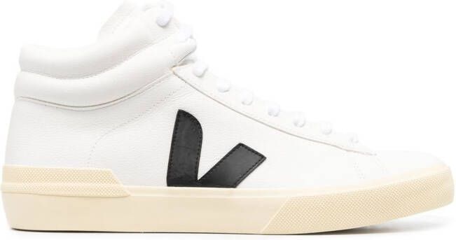 VEJA logo-patch hi-top sneakers White